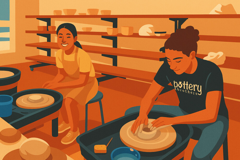 Beginner Wheel Class - Wednesdays @ 6PM - Pottery Brothers