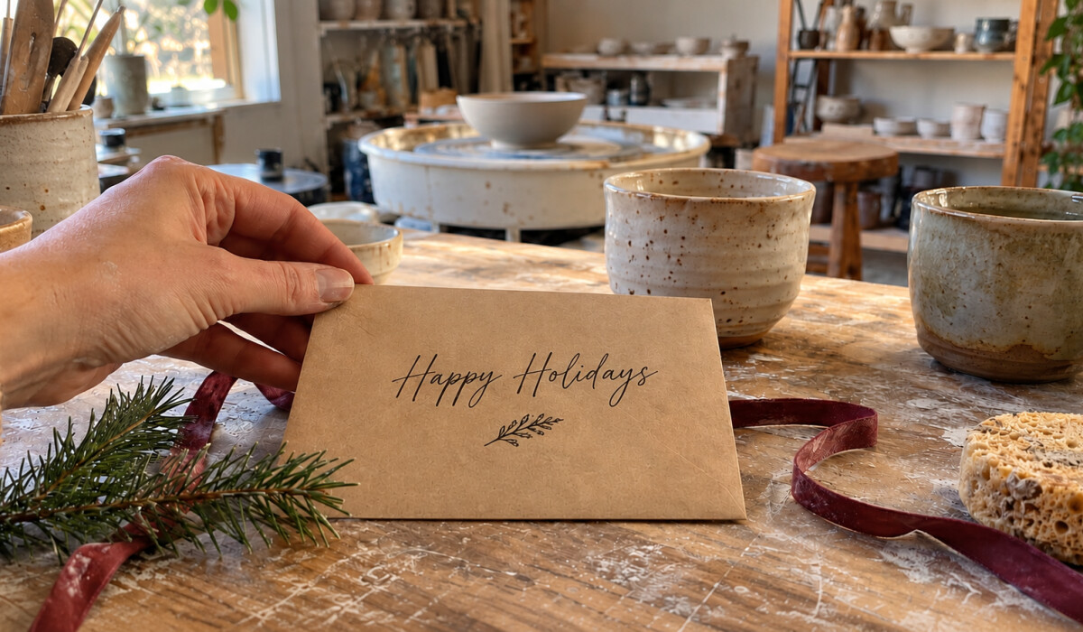 How to Make Pottery Studio Gift Cards an Easy Holiday Gift
